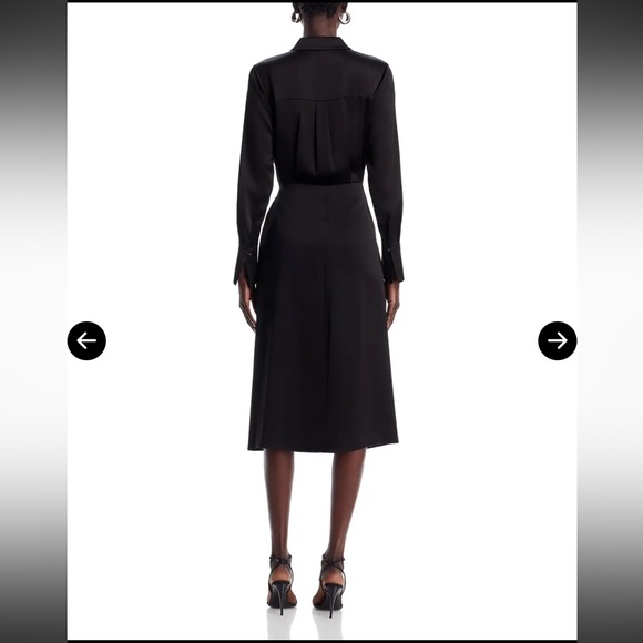 KOBI HALPERIN•Alara Sateen Shirt Dress
NWT•XS•Black - Picture 4 of 9